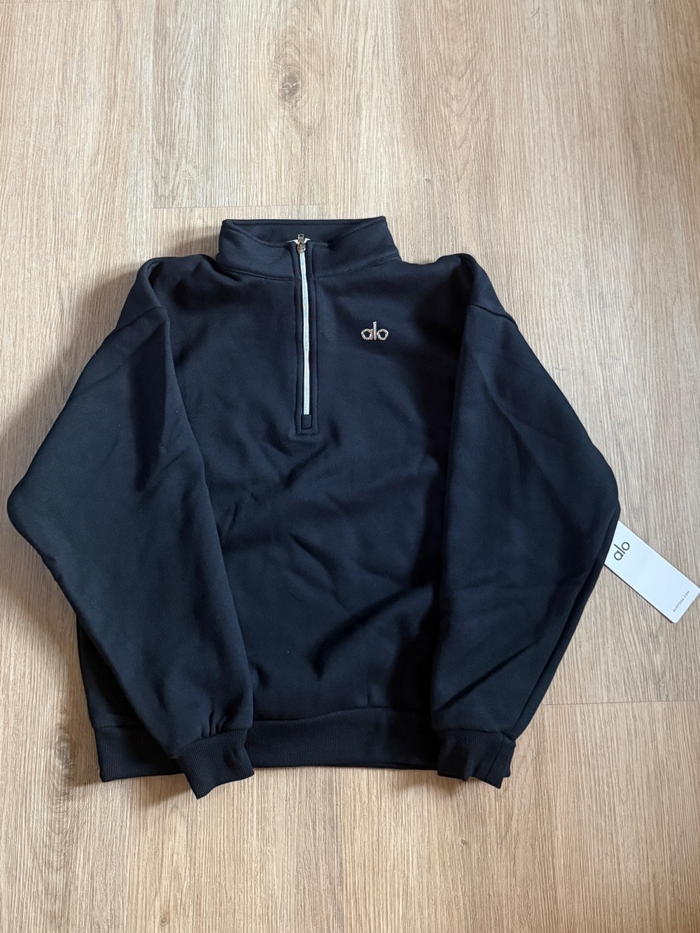 ALO Accolade Men’s Black 1/4 Zip Pullover